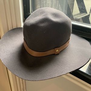 rag & bone Grey Fedora Hat